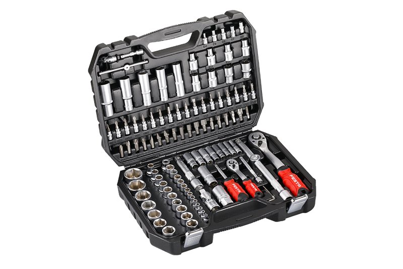 Komplet gedora 1/4"+1/2",110 kom.-plast.kut.