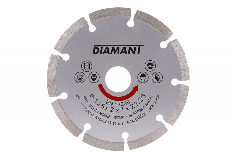 Dijamantna rezna ploča segm.DIAMANT 125/22,2/2mm
