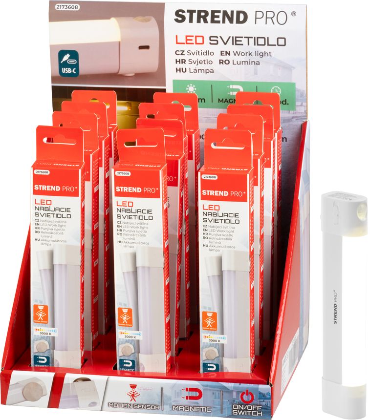 Svjetiljka LED, sa senzorom i magnetom, USB punjenje