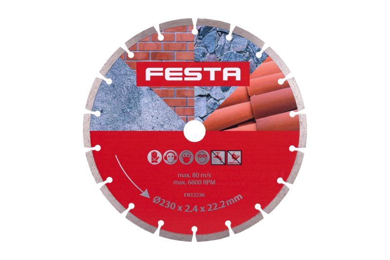 Dijamantna rezna ploča segm.FESTA 230/22,2/2,6mm