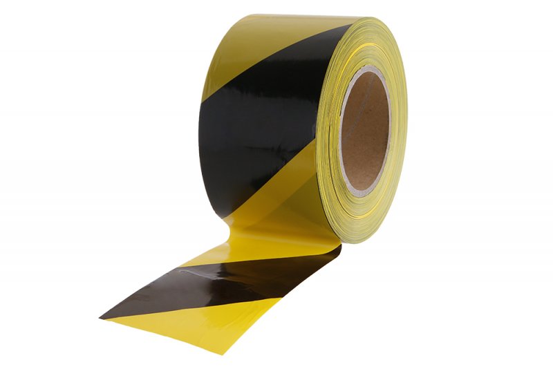 Upozoravajuća traka 8cm×250m crno-žuta